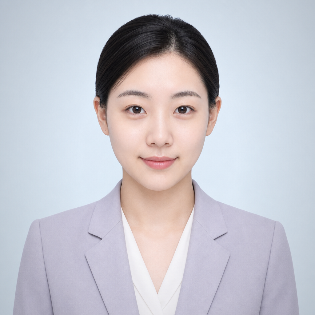 여성 고급 증명사진 퍼스널컬러
